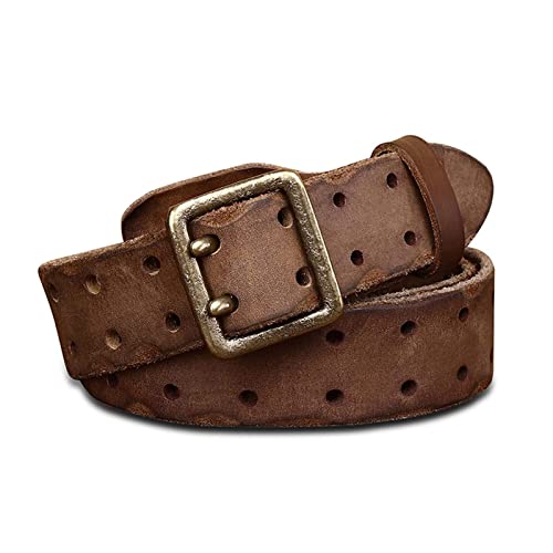 Ceinture cuir homme anti irritation avec boucle double griffe