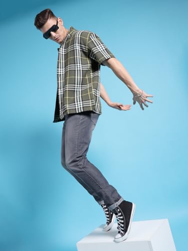 Image of The Indian Garage Co Men Slim Fit Solid Mid-Rise Jeans