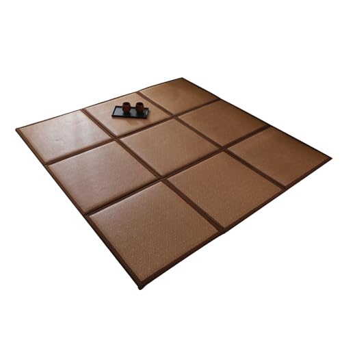 Tapis tatami pour méditation et yoga au salon de thé zen