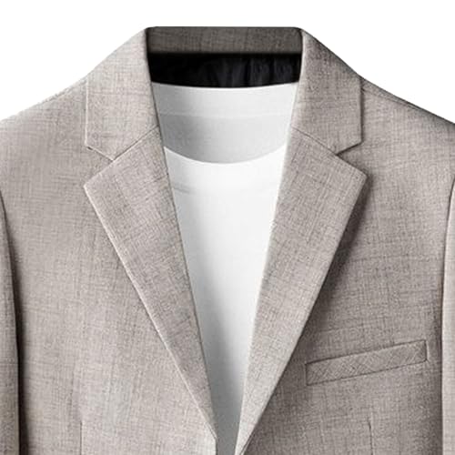 Blazer léger homme à revers cranté veste décontractée 2 boutons - 3