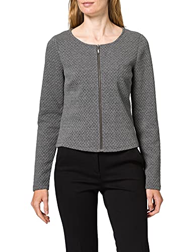 Vila Damen Vinaja New Short Jacket Blazer, Grau (Medium Grey Melange), 38...