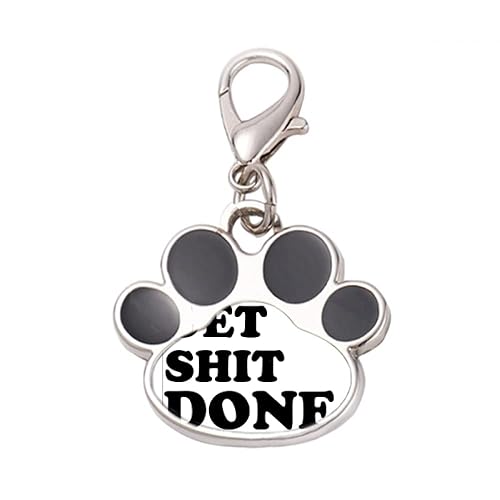DIYthinker?Get Done Words Quotes Design Pet Tag Keychain Dog Cat ID