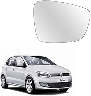 Auto Spare World Right Side Mirror Glass Compatible With Volkswagen Polo 2009-2018 Set of 1 Pcs.