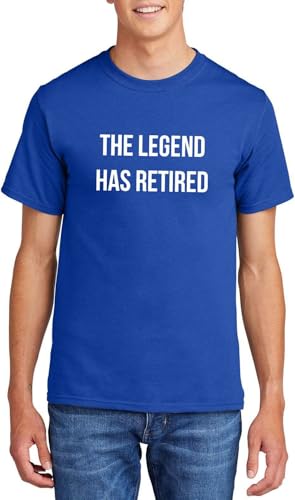 Men's The Legend Has Retired Cotton Tee, Royal Blue, The Legend Has Retired