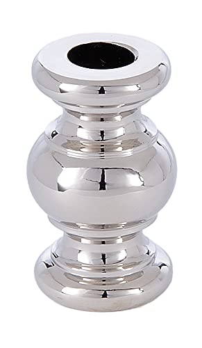 Image of B&P Lamp 1-1 /2 Inch Turned Brass Spindle, Slips 1 /8IP, Nickel Plated