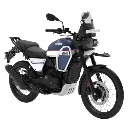 Image of YEZDI Adventure Disc Bike Ocean Blue Spoke Wheels Booking for Ex-Showroom Price
