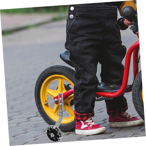 Ruedas de Entrenamiento GALPADA con Luz LED para Bicicleta, Ruedas Auxiliares Negras Resistentes al Desgaste y Reemplazables para Principiantes miniatura 6