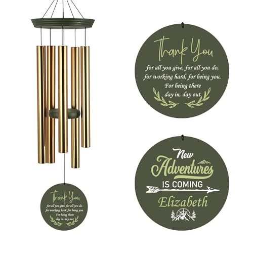 Image of ASTARIN 2025 Retirement Wind Chimes, 36inch Personalized Retirement Gifts for Woman /Man, Colleagues /Staff, Happy Retirement Wind Chime for Retire, Decorative Wind Chimes Outdoor Decor