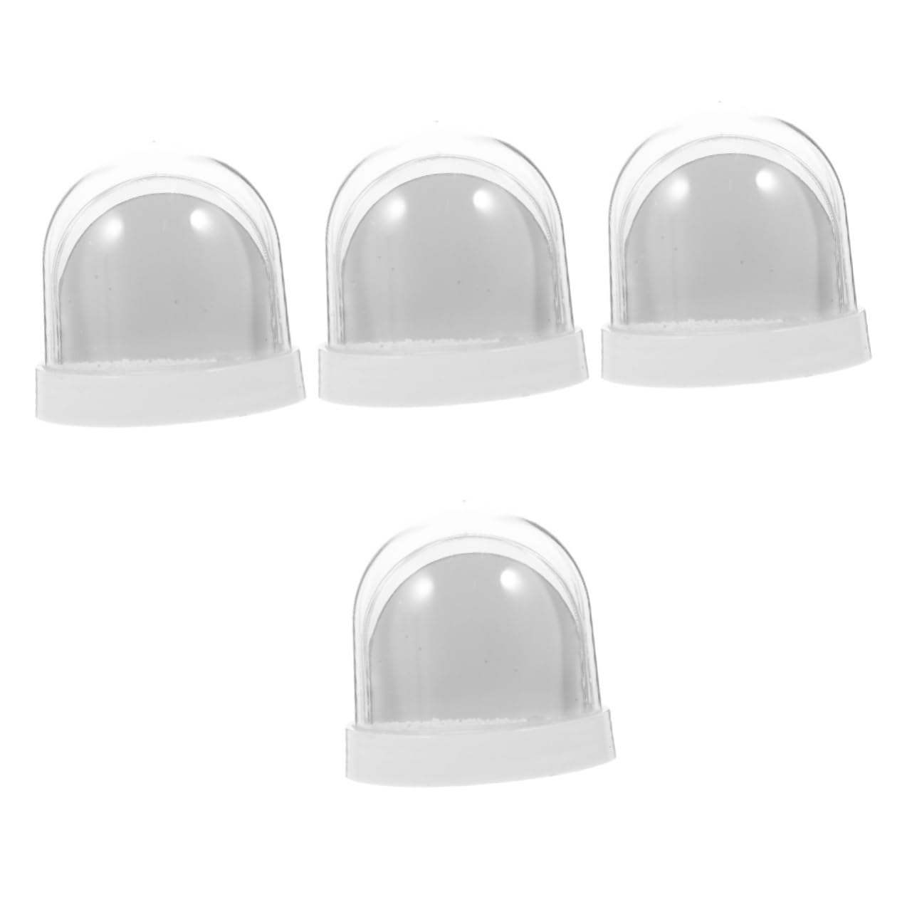 VOSAREA 4pièces Boule à Neige Personnalisable Avec Photo Globe Diy Pour Décoration Pour Noël Anniversaires Et Événements Spéciaux