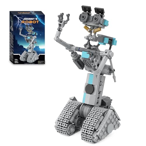 Johnny 5 Robot Building Toys,Movie Short Open Circuit Figures Robot Model Building Kit,Decoration Building Bricks Set for Adults Children(368 PCS)