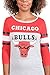 Ultra Game NBA Official Women's Raglan Baseball 3/4 Long Sleeve Shirt, Chicago Bulls, Team Color, Large