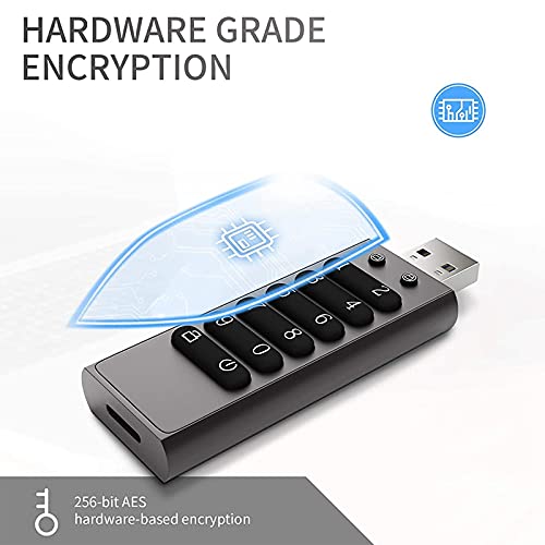 Unità USB sicura, chiavetta USB da 32 GB chiusa, chiavetta di promemoria con password, chiavetta con tastiera U Disk Flash