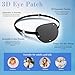 Nyosye Eye Patches for Women & Men, 3D Adjustable Eye Patch, Strabismus Lazy Eyepatch for Left or Right Eye, 2Pcs, DimGrey+Black