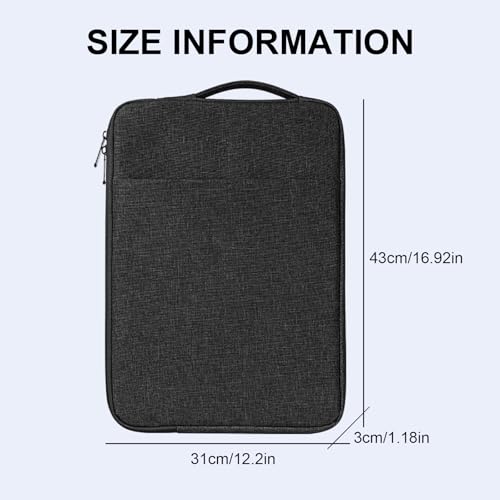 Funda vertical para laptop de 15.5 16 pulgadas acolchada 6
