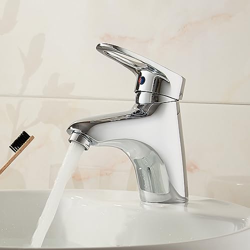 Robinet de salle de bain mitigeur pour vasque moderne finition noir