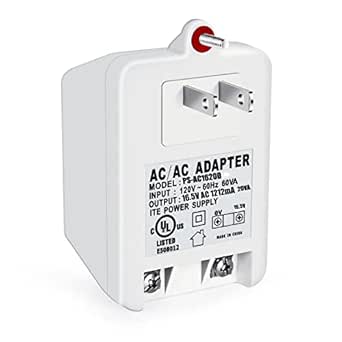 16.5 Volt Doorbell Transformer Compatible with Ring, Nest, Eufy, Wyze, Blink Video Doorbell,16.5Volt AC 20VA Plug in Transformer for Alarm Panels, Door Access Controls with PTC Fuse