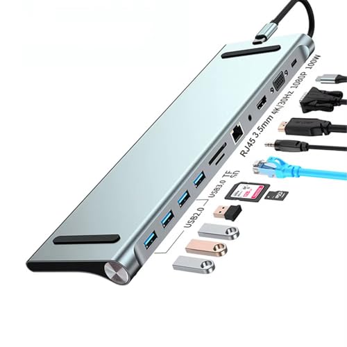 Estación de acoplamiento USB-C para evitar cortes de internet y conectar pantallas 4K