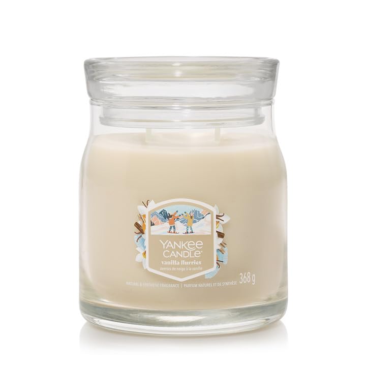 Yankee Candle, Medium Signature Vanilla Flurries Jar