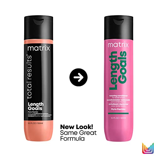 Matrix Length Goals Conditioner For Extensions | Softens & Nourishes Hair | Paraben Free | Detangling |For Hair Extensions & Wigs | Salon Conditioner | Packaging May Vary | 10 Fl. Oz. #TOP1