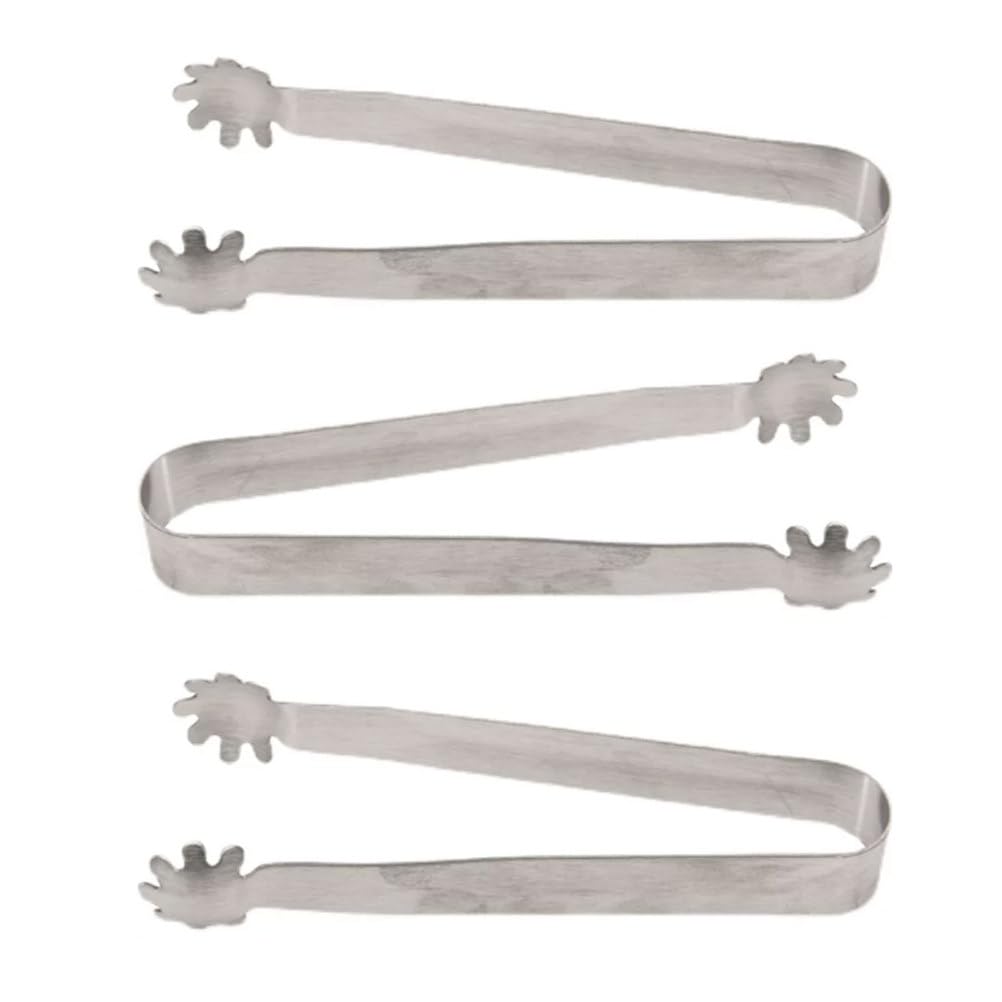 ttnmrc Montessori Stainless Steel Food Tongs, Flower Shape Mini Serving Tongs