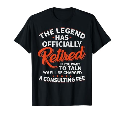 The Legend Has Retired Men Officer Officially Retirement T-Shirt
