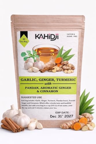 GARLIC, GINGER, TURMERIC with PANDAN, AROMATIC GINGER & CINNAMON - 30 teabags
