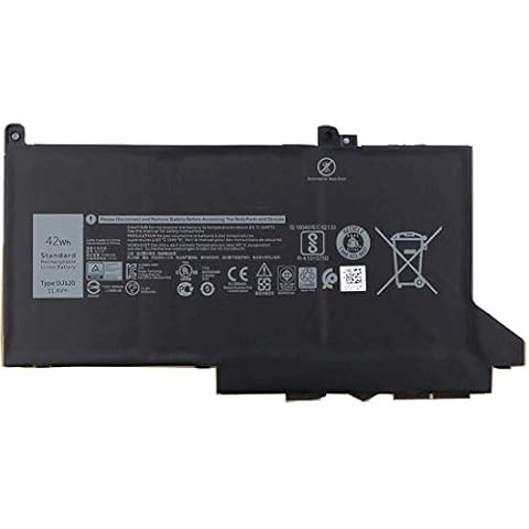 XITAIAN 11.4V 42Wh 3500mAh 0G74G OG74G DJ1J0 Replacement Laptop Battery for Dell Latitude 7000 E7280 E7380 E7480 Series Cover