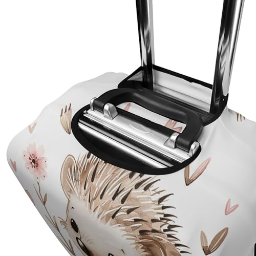 Housse de valise résistante aux rayures en polyester blanc taille M