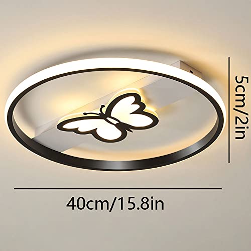 Plafonnier LED papillon circulaire pour illuminer un plafond bas - 7