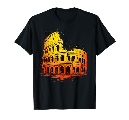 Colosseum Rome Landmark Design T-Shirt
