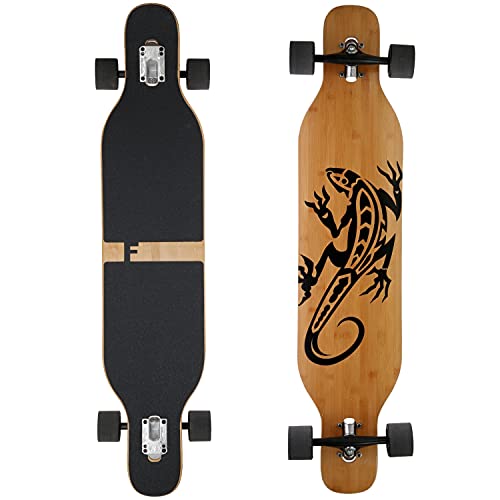 FunTomia Longboard avec 3 niveaux flexibles Drop...