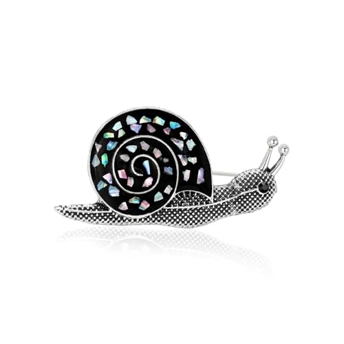 Image of Enamel Conch Shell Brooch for Women Snail Brooches Lapel Pin Elegant Dress Accessories Mother's Day Gift