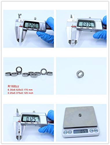 Roulement à billes R188ZZ en acier robuste avec blindage ABEC-1 - 4