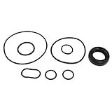 Ruilogod Black Rubber Power Steering Garage Car Repair Tool Seal Set 91349-PNC-J01