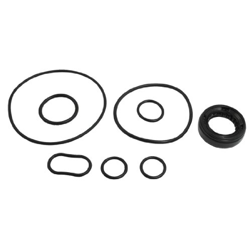 Ruilogod Black Rubber Power Steering Garage Car Repair Tool Seal Set 91349-PNC-J01