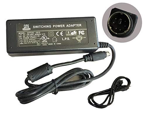 UpBright [UL Listed] New Global 6-Pin DIN AC/DC Adapter for ADDONICS A25F2-02 A25F202 Output: 5V - 1.5A 12V - 1.5A 6-PIN DIN Connector Power Supply Cord Cable PS Mains PSU (1)