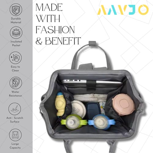 Image of Aavjo , Baby Diaper Bag for Mother, Maternity Backpack, Baby Travel Bag, Waterproof Diaper Pouch