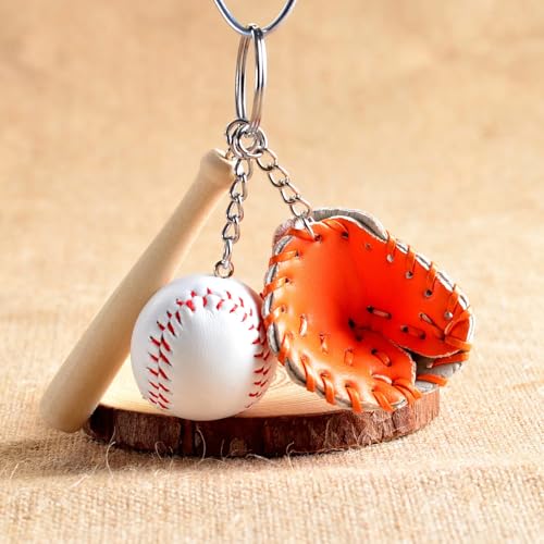 Image of COSTOYFUN Mini Cute Soccer Keychain Bowling Tennis Baseball Keychain for Men Women Boys Girls Gift