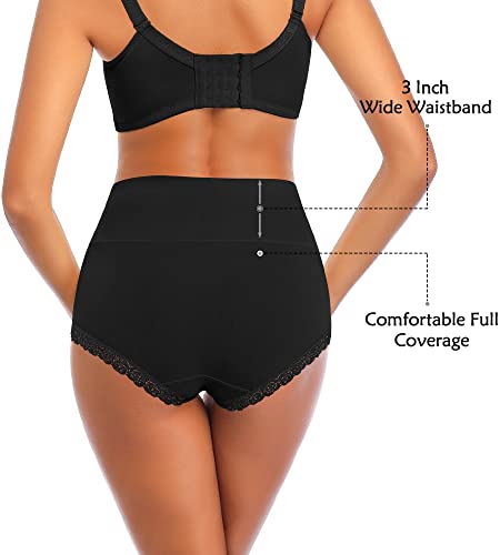 Image of Women's Cotton Underwear,Ladies Soft Stretch Tummy Control Comfy No Muffin Panties Boyshorts