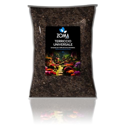 Zoma Terriccio Universale di Qualità Superiore, Terra Per Piante Con il 30% Di Humus Di Lombrico...