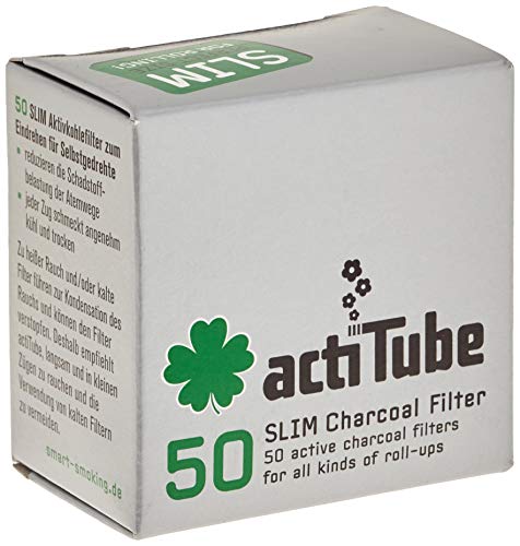 ActiTube Slim Aktivkohlefilter, 50er-Pack (6x50 Stück)