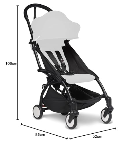 Miniatura 6 de Babyzen Yoyo2 Chasis De Cochecito, Negro - Set De Textiles No Incluidos - Viene Con Arnés De 5 Puntos, Respaldo Reclinable, Extensiones De Capota, Correa Para Llevar Al Hombro Y Bolsa Protectora