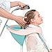 MTBASIN Portable Bacs pour Shampooing Lavabo à Shampooing Mobile Lit Bain Bol de shampooing de Cheveux Salon Outil avec Drainer Tube pour Personnes âgées, Désactivé, Alité et Handicapé