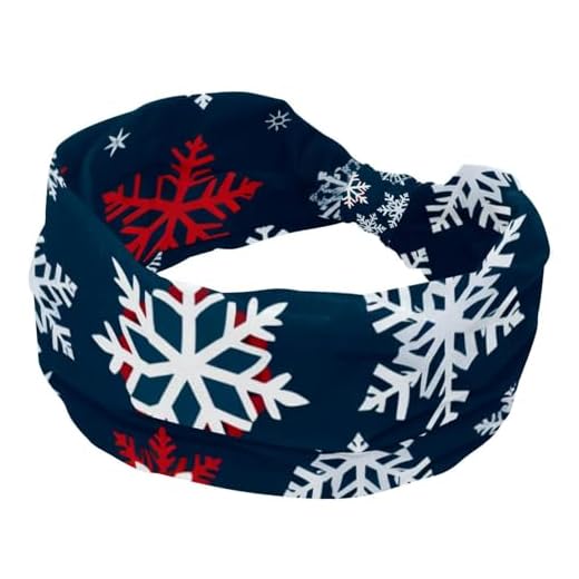 RODAILYCAY Diadema para mujer, accesorios suaves para el cabello, diademas anchas elásticas, copos de nieve, para entrenamiento, Yaga, correr, senderismo, ejercicio