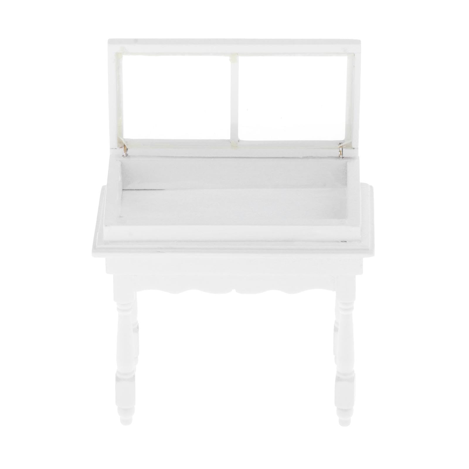CALANDIS™ 1:12 Scale Dollhouse Cabinet Miniature Jewelry Display Cabinet for DIY Scene White-image-46