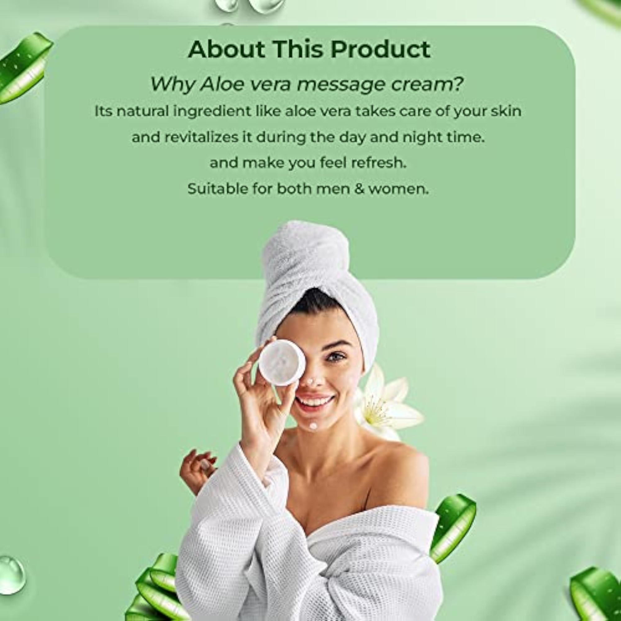 Aloe Vera Body Lotion with SPF 20 & Face Cream Combo Pack