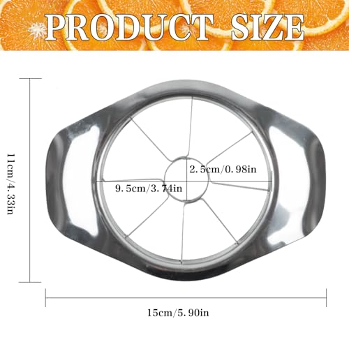 Stainless Steel Apple Cutter & Slicer – Durable Corer for Quick Fruit Preparation, Easy Apple Slicing Tool - Image 2