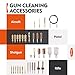 Raiseek Gun Cleaning Kit Rifle Pistol Shotgun Universal Cleaning Kit for 20GA 12GA .45 .40 .357/.380/.38/9MM .338 .325/8mm .30/7.62MM .270 .250 .243 .22 .17 All Calibers (Brass Jags-Orange)