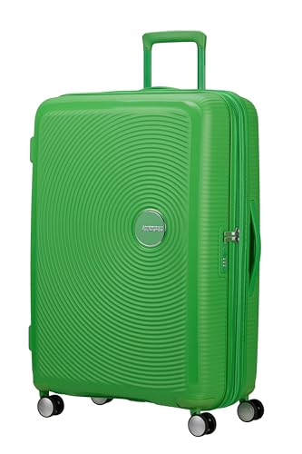American Tourister Soundbox - Hartschalenkoffer Groß, 77 cm - Trolley Koffer mit 4 Rollen, TSA-Schloss, Erweiterbar & Leicht, 97/110L, Grün (Grass Green)