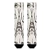 FekiLoot Feather Head Band Teepee Tent Compression Socks Cozy Soft Support Socks Fashion Breathable Knee High Tube Socks for Adult